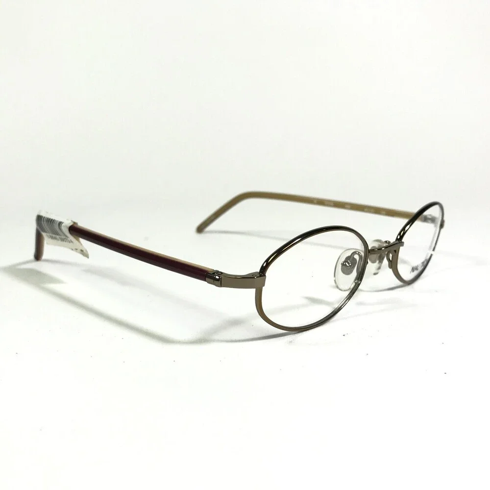 Nautica Eyeglasses Frames N7039 084 Brown Round Full Rim 46-21-135